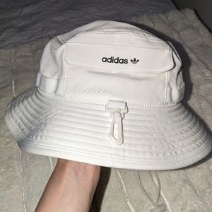 Adidas white Boonie bucket hat